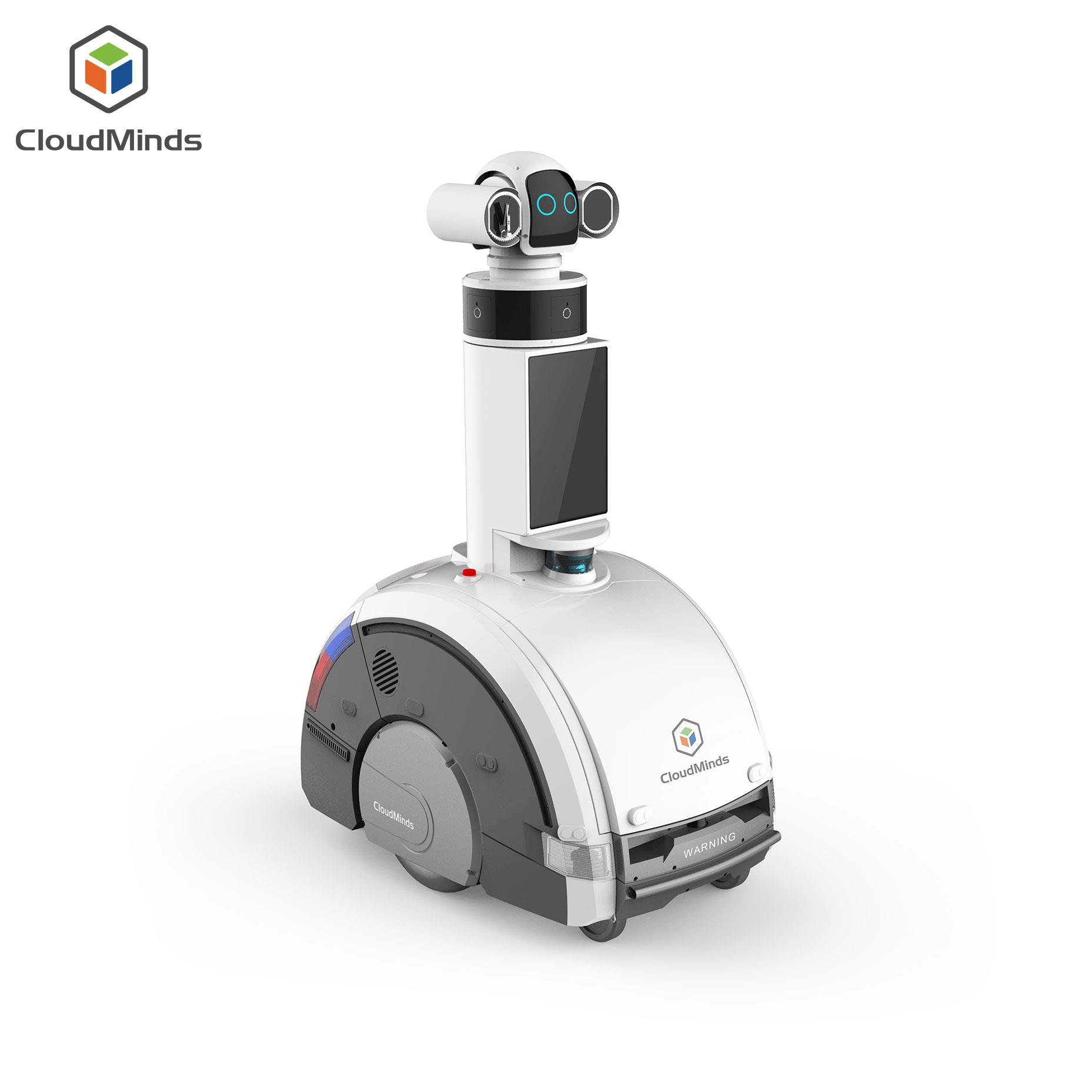 本地现货智能保安巡逻机器人出售口罩识别执勤