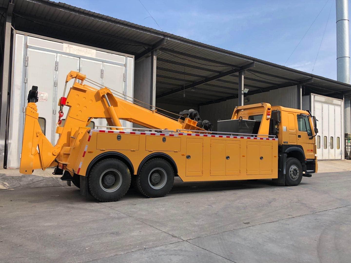 大型清障拖车陕汽拖拽救援车拖吊连体25吨上装