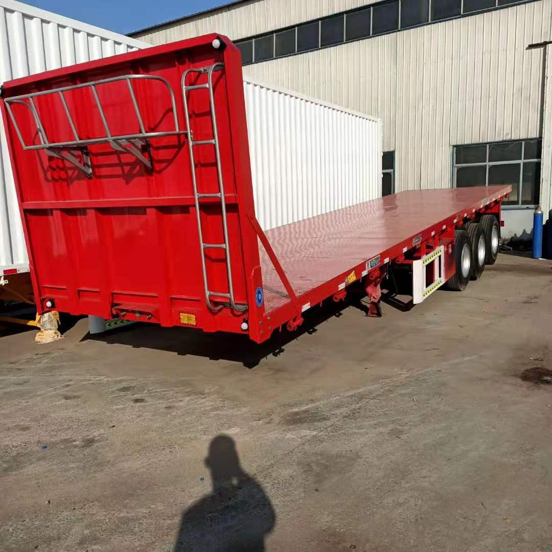 现货平板半挂车8米长平板半挂车厂家型号齐全