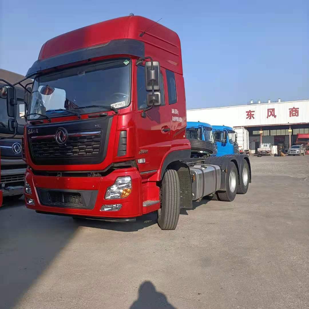 远正汽贸新款东风天龙牵引车国五排放牵引车办理分期付款