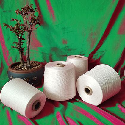 精梳棉丝光烧毛纱21/2支32/2支40/2支无毛羽纱线光泽度好山东棉纱生产