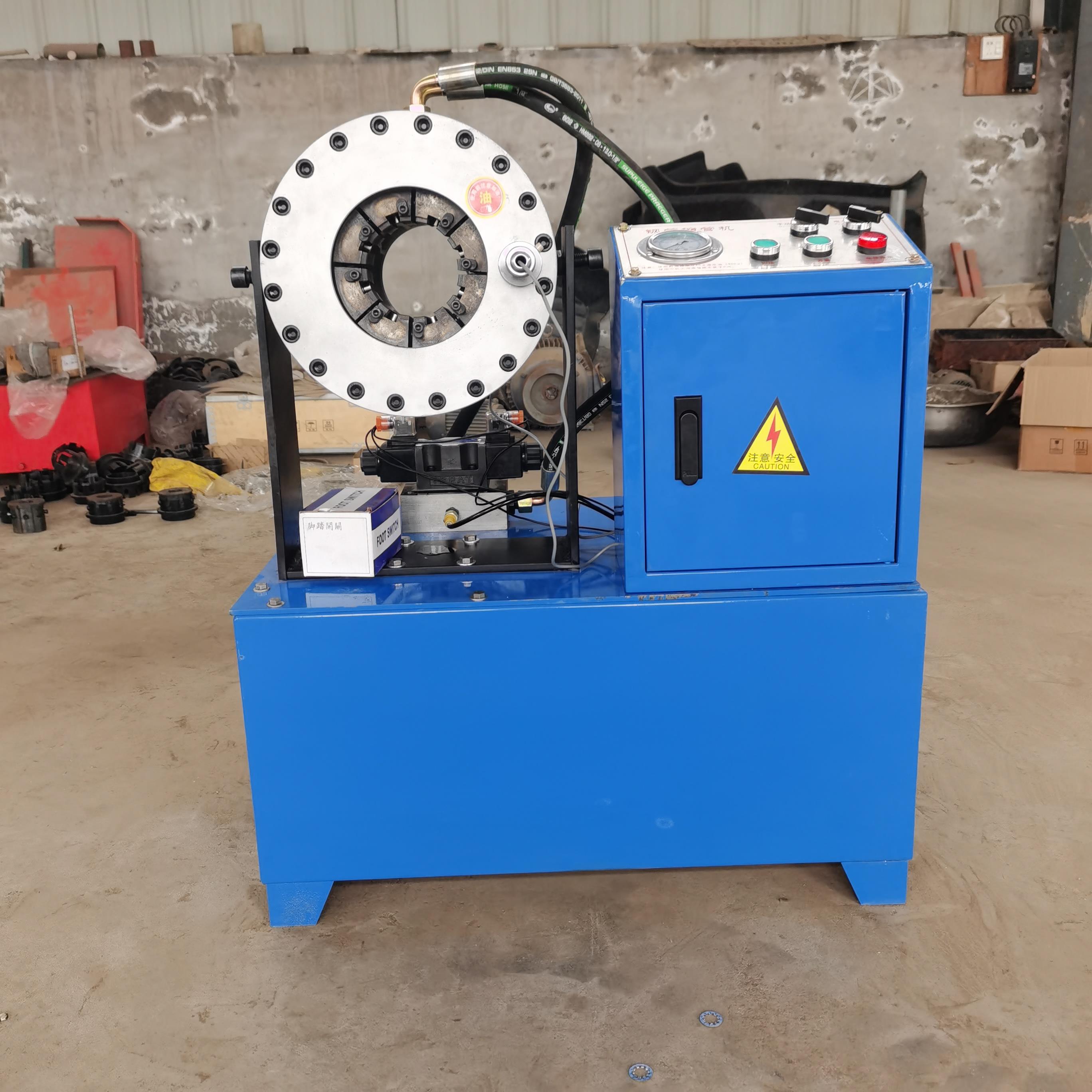 铁管工地管扣压接管机器 套管机设备 管子缩头机