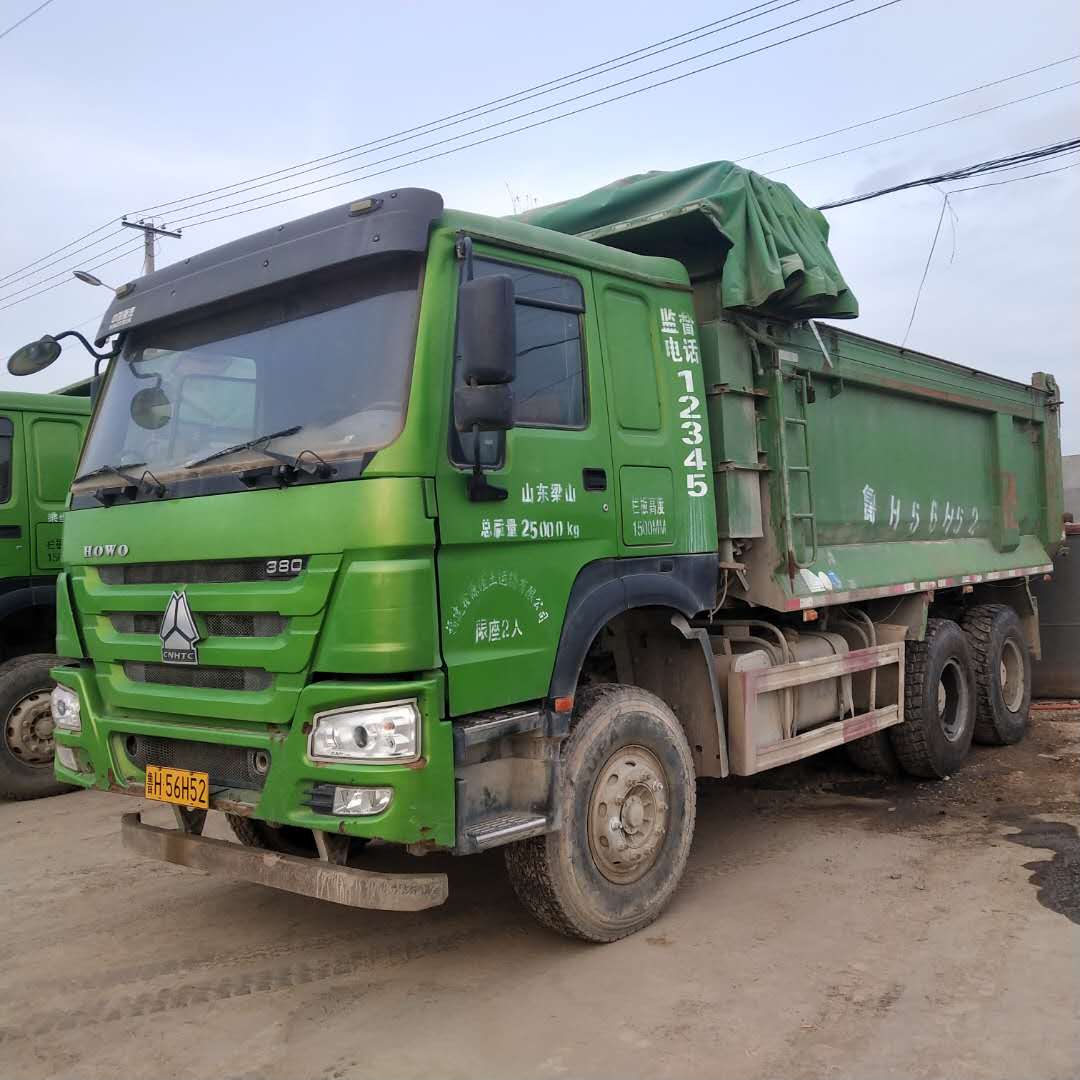 二手前四后八自卸车二手环保型自卸车豪沃后八轮后八轮自卸车