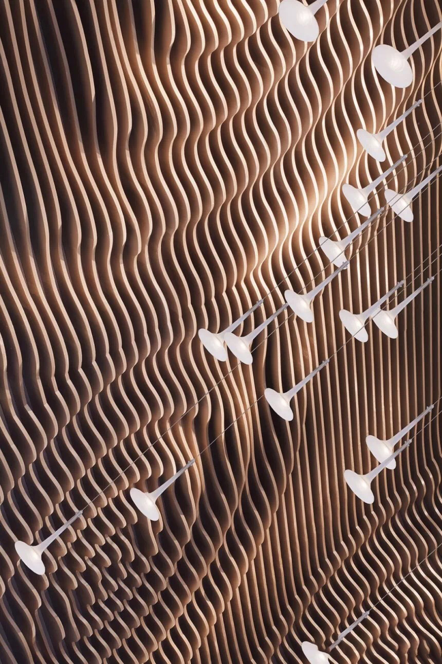 厂家直销异型弧形铝方通酒店室内艺术吊顶