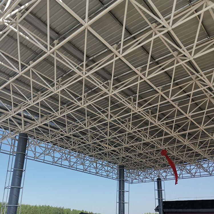 加油站网架罩棚 屋面钢网架定做