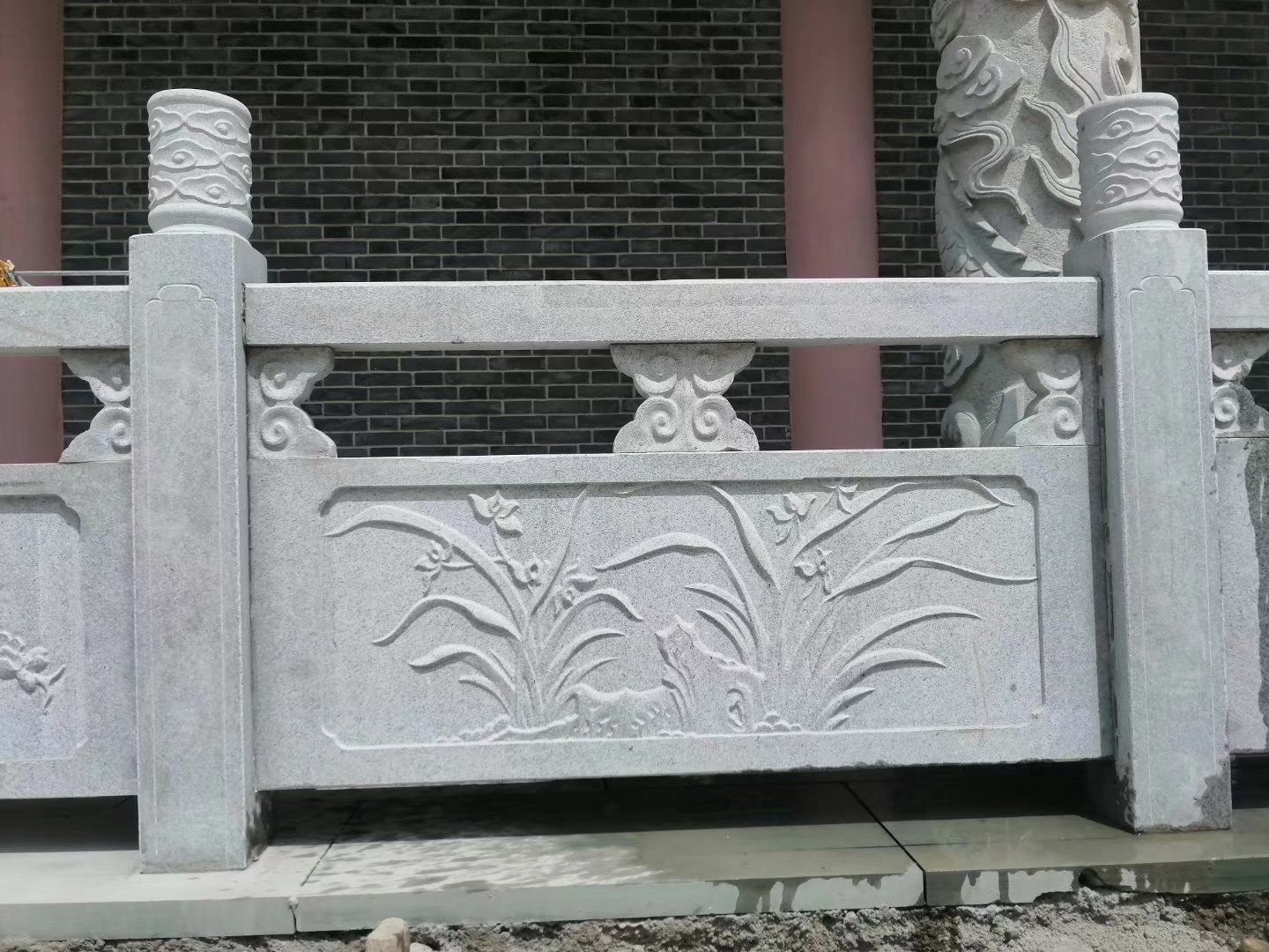 文昌市石雕护栏大理石栏杆订制施工