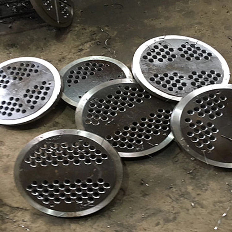 不锈钢厚壁冷凝器管板厂家弘明管道