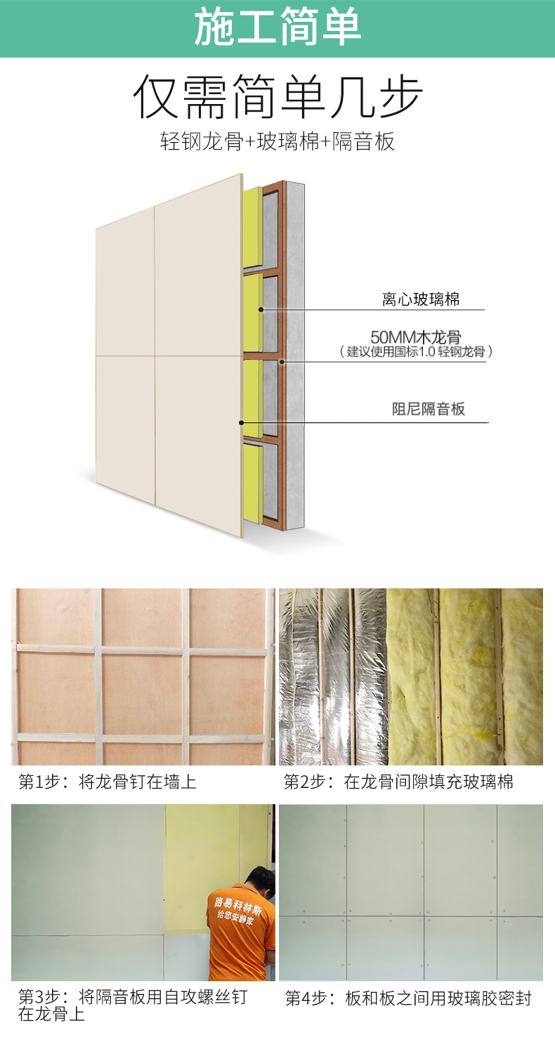 雲南隔音板安裝流程
