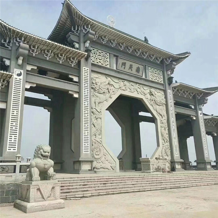 大理石景区石牌坊寺庙入口石牌坊石牌坊加工