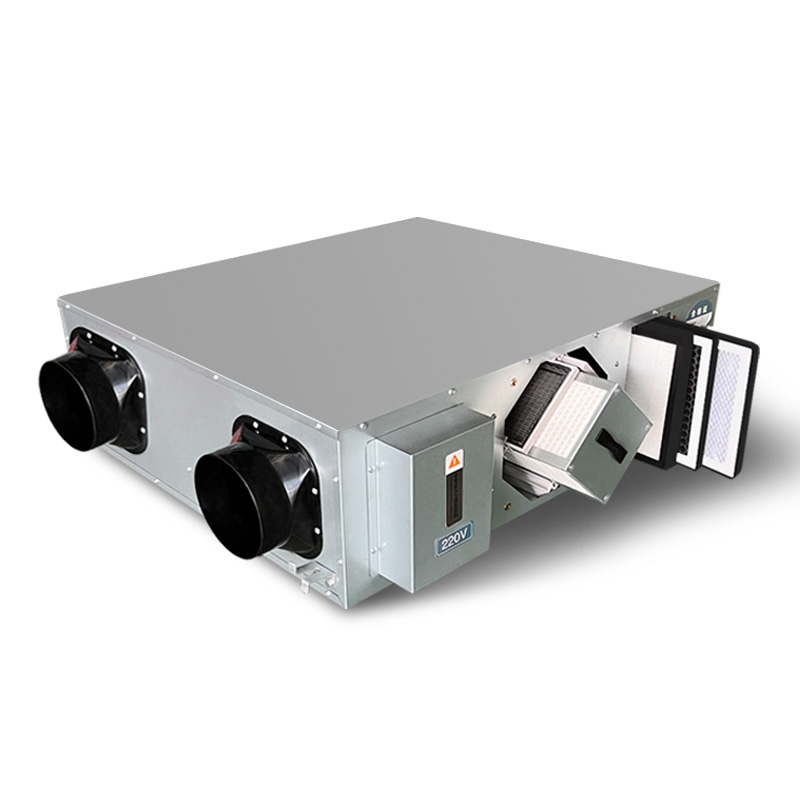 梓琪生产中央新风系统 静音商用家用静音净化新风机组