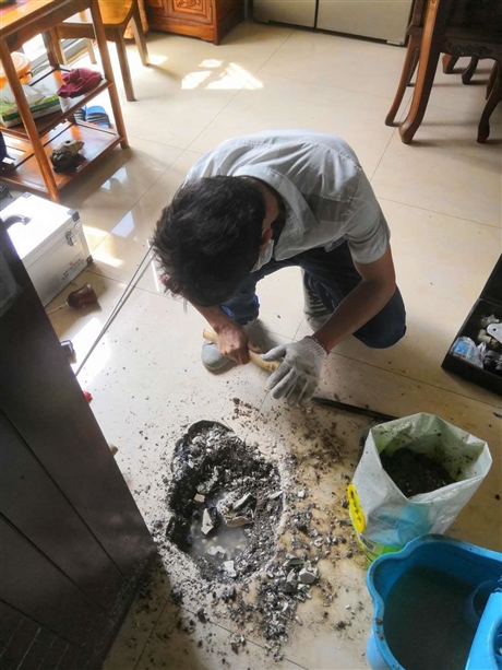 新造鎮(zhèn)家里暗管漏水查漏,廚房地板滴水檢測維修