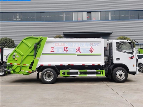 平頂山市東風(fēng)途逸4方壓縮垃圾車 掛桶壓縮式垃圾車廠家可分期