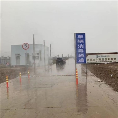 陜西渭南市車輛人員消毒通道配置型號(hào)