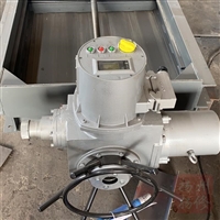 新疆密闭插板门执行器YJW900拐臂式结构-扬修非标定制