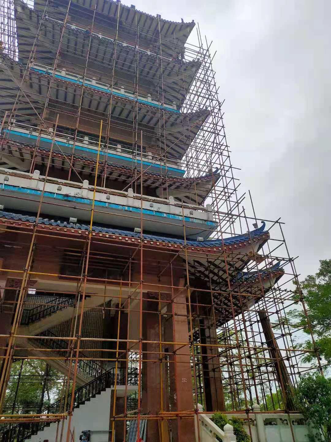 樟木头搭排栅搭毛竹脚手架搭架公司