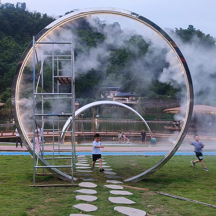 辽宁不锈钢广场美陈景观雕塑交互 互动设计