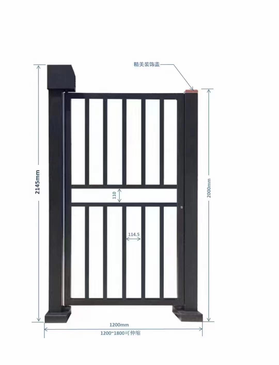 汉中市省西乡县小区人行电动广告门社区人行自动栅栏门单位铝合金电动