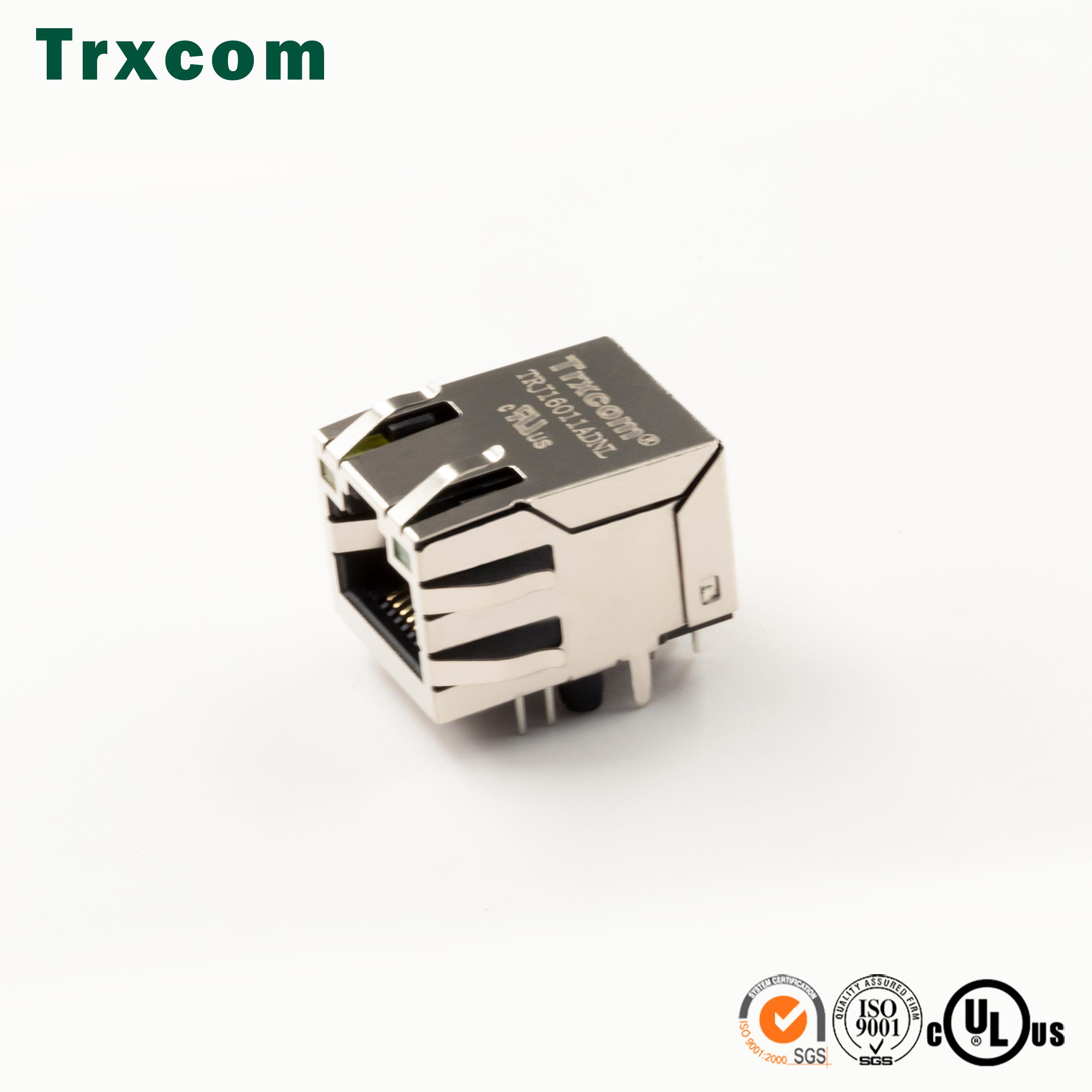 J3011G21DNL Trxcom RJ45 8p8c 以太网通讯信号连接器网线接口