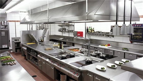 惠州不锈钢厨具设备燃气双头小炒炉一站式厨房工程