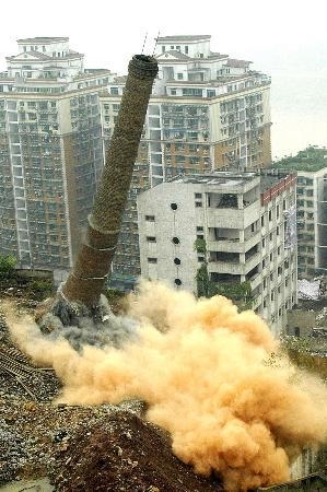 西宁烟囱爆破公司技术烟囱拆除公司方案设计