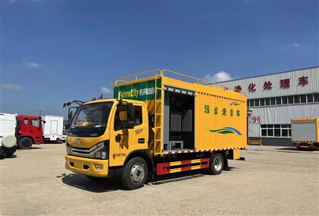 三亚市干湿分离污水处理车     城市污水净化车  抽粪吸污污水处理车