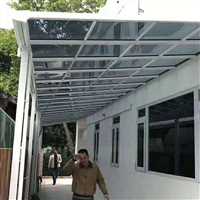 消防通道挡雨棚 别墅高档铝合金露台棚 窗蓬阳光棚搭建