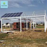 光伏太阳能板车棚 北京封天井钢化玻璃雨棚 遮阳蓬厂家