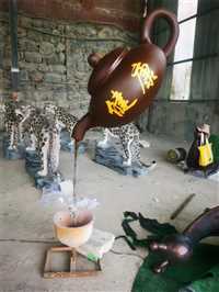 网红茶壶雕塑价格