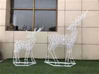 天津发光鹿雕塑