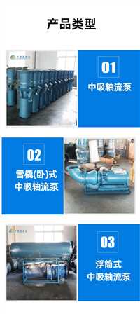 200QSH-15-18.5中吸式混流泵参数  雨季排涝