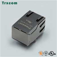 Trxcom泰瑞康 千兆带灯带变压器网口RJ45插座 RJS-A06-12-YG-35? 