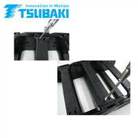 TSUBAKI椿本TKP91H80W250R400工程塑料电缆拖链