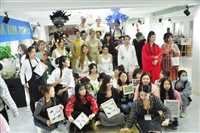 洞口新娘盘发化妆培训班-世纪色彩美妆培训