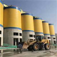 焊接粉煤灰库  焦炭储存钢板仓内部结构图 国华仓储