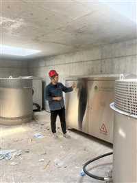 调蓄池真空冲洗隔膜阀安装调试